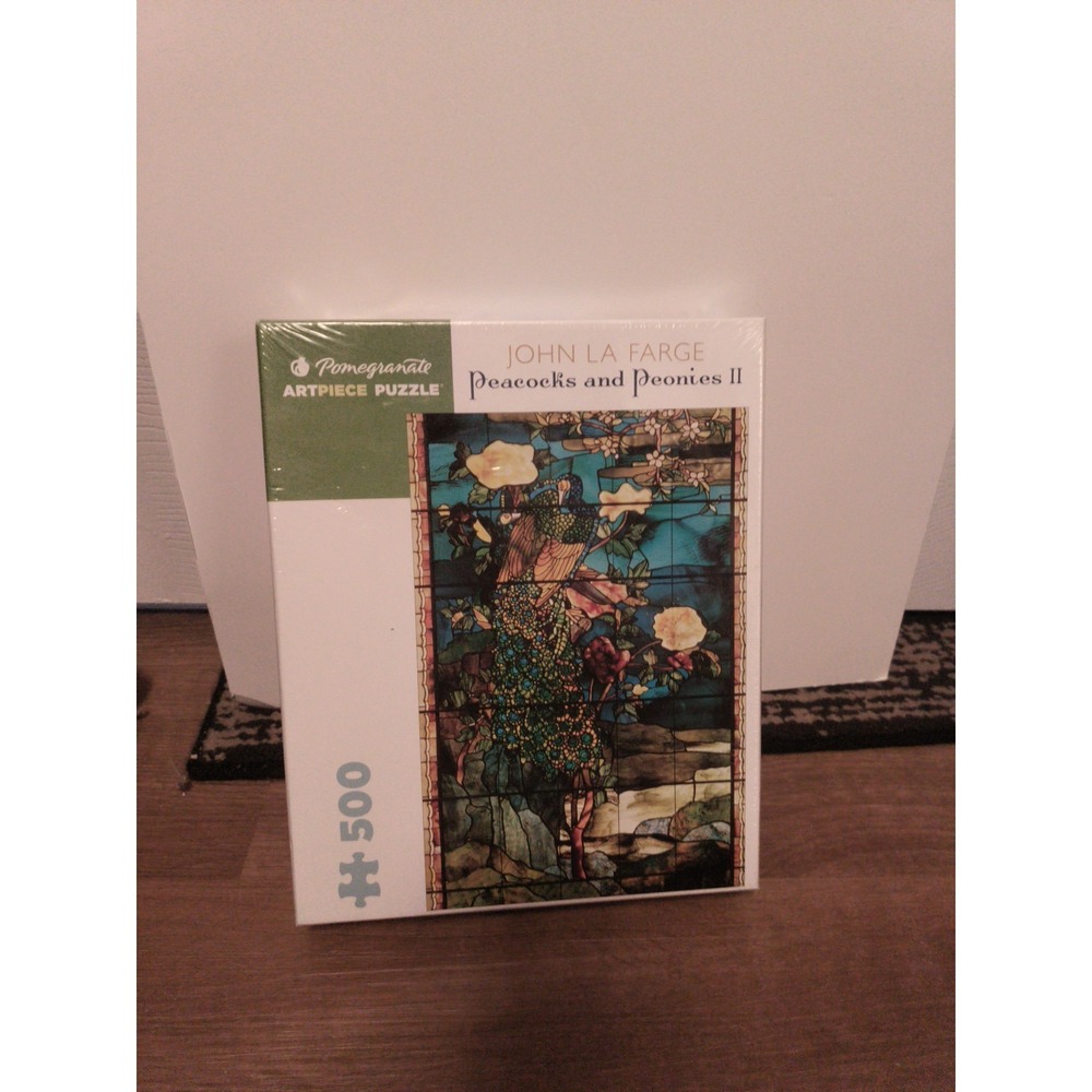 Peacocks and Peonies II John La Farge Art Pomegranate Artpiece Puzze 500 pcs New